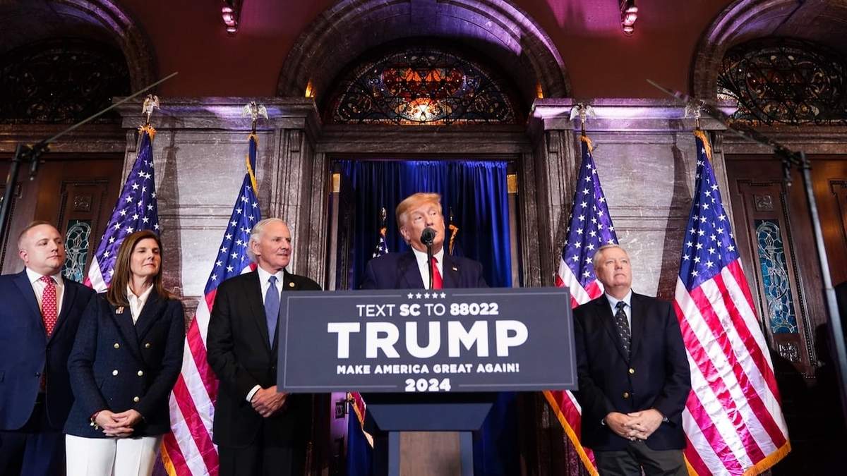 Donald Trump en su arranque de campaña