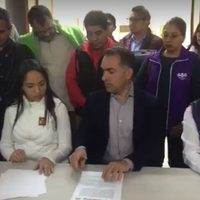 Morena registra alianza con PT y PVEM a gubernatura de Puebla; el PAN va solo