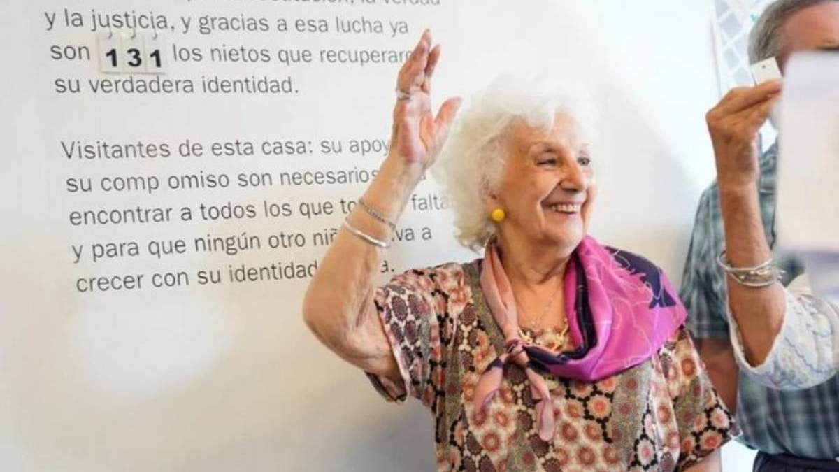 Estela de Carlotto, dirigente de Abuelas de Plaza de Mayo