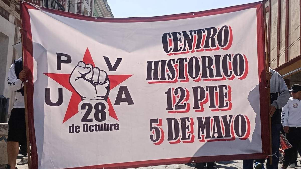 Movilización de la Unión Popular de Vendedores Ambulantes (UPVA) 28 de Octubre