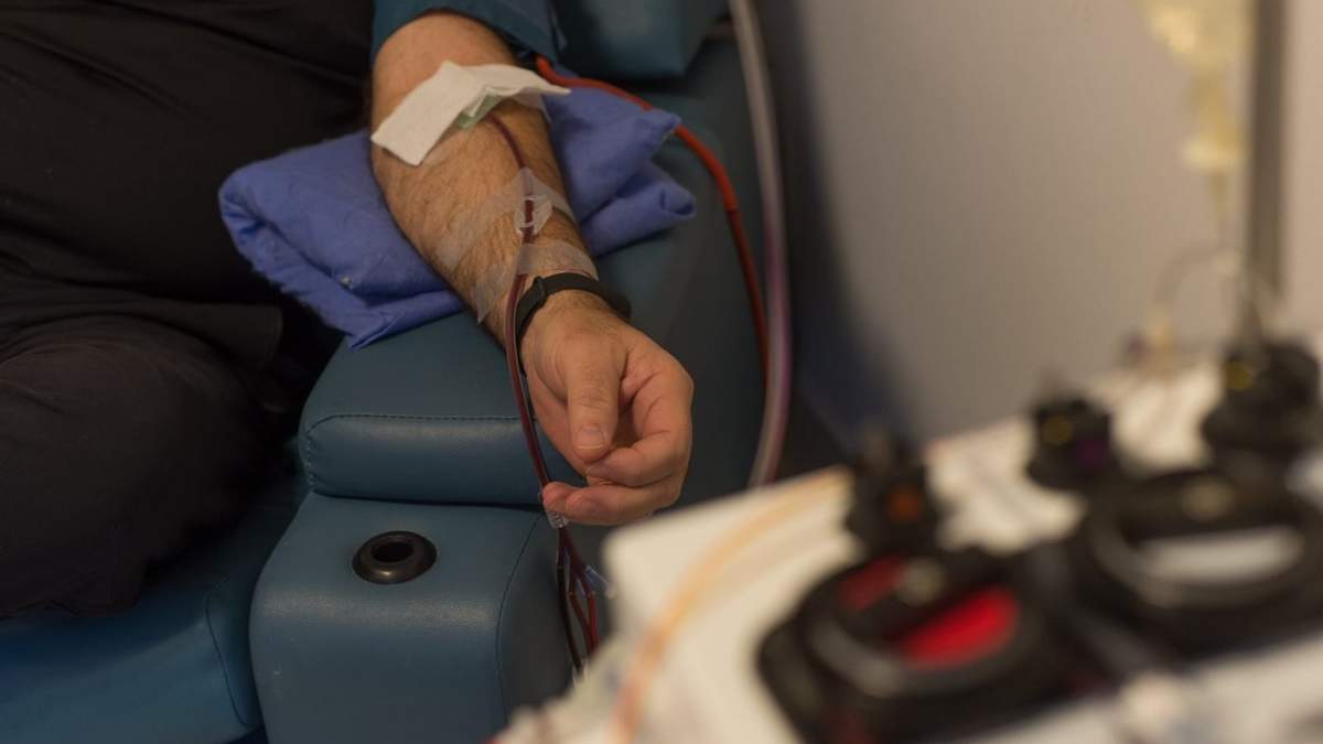 Donación de plasma. Fuente: (Twitter)