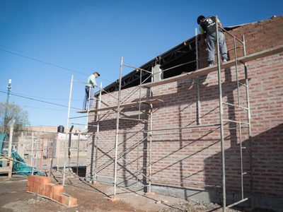 Avanza la obra de la nueva sede de APADIC en Centenario