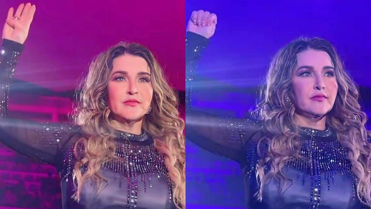 Alicia Villarreal hace señal de auxilio durante un concierto