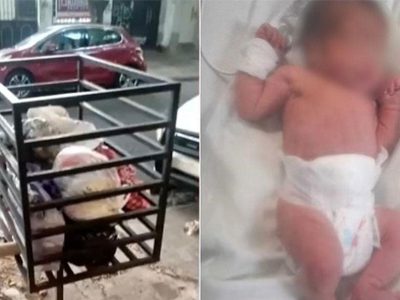 “Con el cordón umbilical y bolsas encima”: contó la policía que encontró a la bebé en el tacho