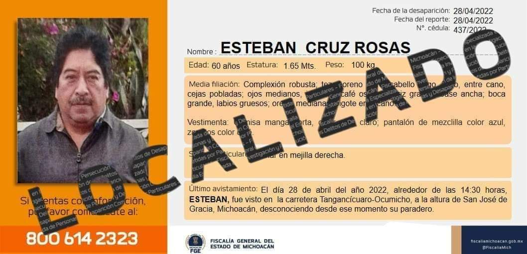 El periodista Esteban Cruz Rosas fue liberado
