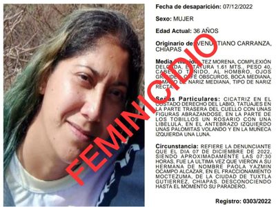 Mujer desaparecida es hallada muerta en la cisterna de la primaria donde trabajaba en Chiapas