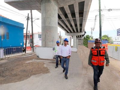 Avanza la construcción del viaducto elevado de Progreso