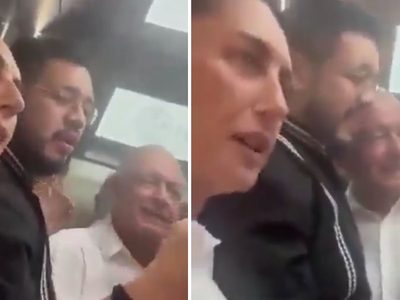 Trabajador del Poder Judicial increpa a Sheinbaum y AMLO en elevador de hotel en Nayarit (Video)