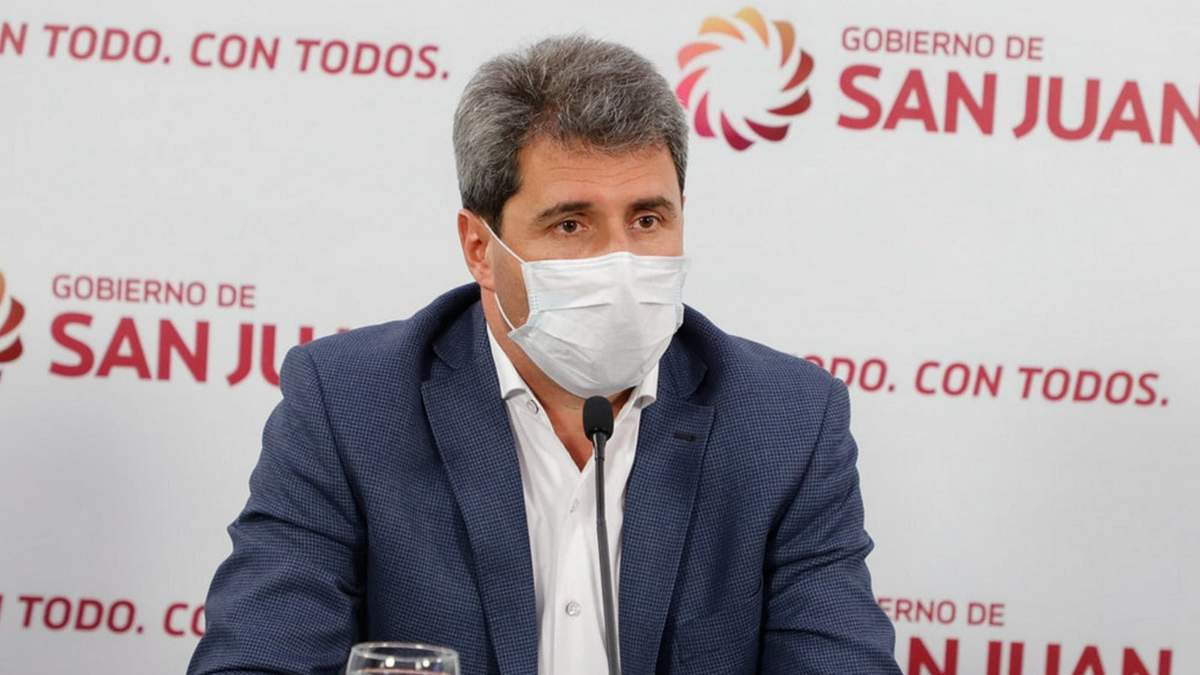 Sergio Uñac, gobernador de San Juan. Fuente: (Twitter)