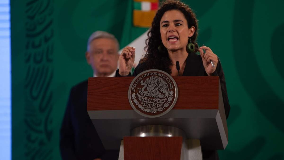Luisa María Alcalde y el presidente López Obrador