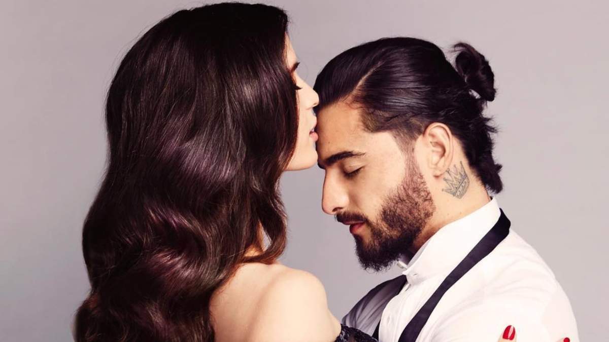 Maluma y Natalia Barulich. Fuente: (Twitter)