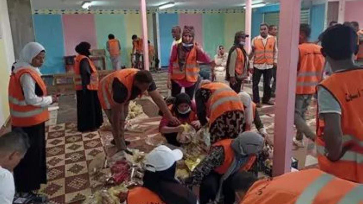 Preparativos para la llegada de refugiados sudaneses a Egipto
