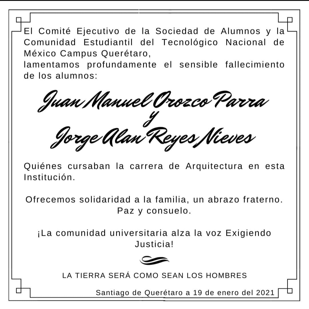 CondolenciaITQEstudiantes