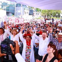 Clara Brugada virtualmente se autodestapa para CDMX; anuncia frente y gira por la capital