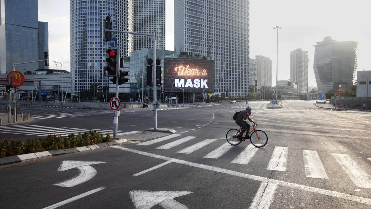 Israel tiene sus calles vacías por las estrictas medidas de confinamiento. Fuente: (Twitter)