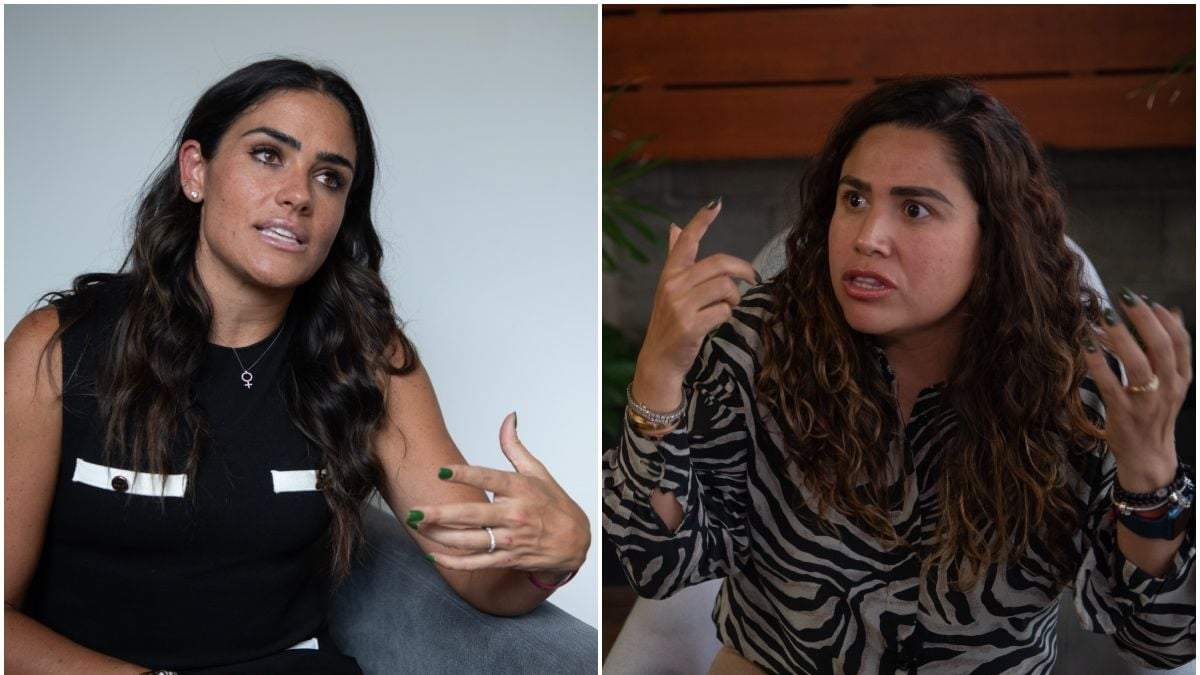 Alessandra Rojo y Catalina Monreal. Disputa