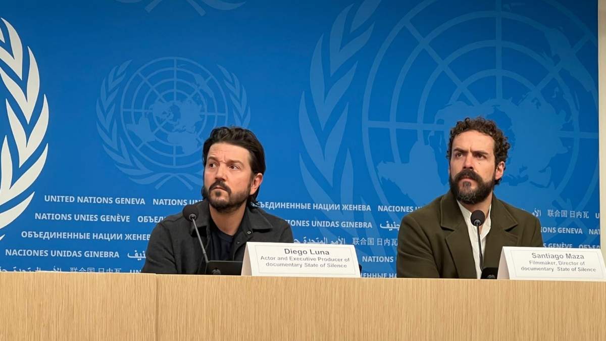 Diego Luna y Santiago Maza en la ONU