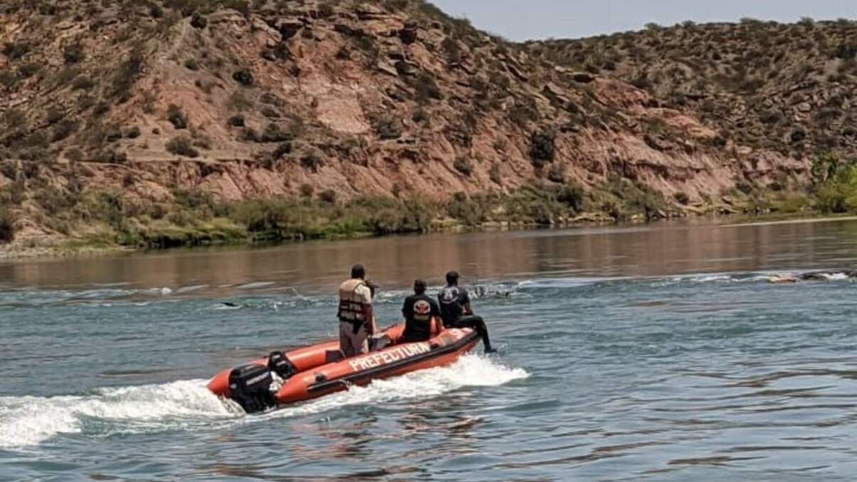 Río Limay, Balsa las Perlas Fuente: (Twitter)