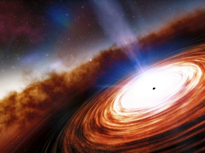 Una animación de la NASA muestra 20 agujeros negros como si fuesen vistos desde la Tierra