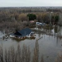 Residentes de la Isla El Porvenir en Centenario exigen medidas por la crecida del río