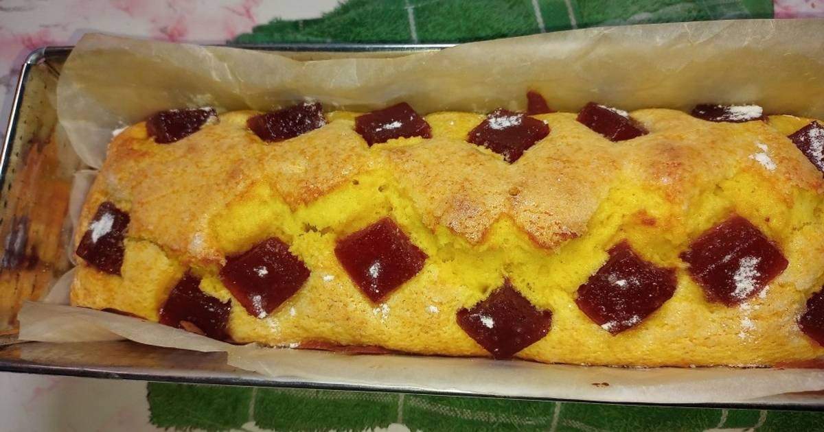 Budín de mandarina y membrillo. Fuente: (X)