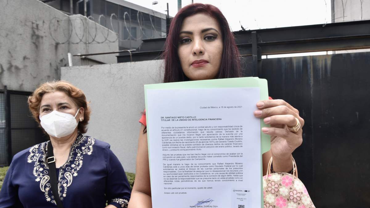 La exsecretaria general del PRI, Nallely Gutiérrez Gijón