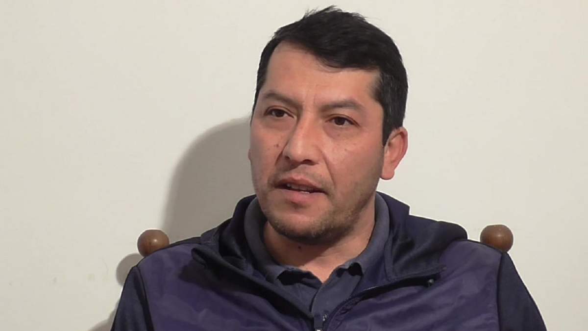 "Chino" Badilla, presidente de la subcomisión de Fútbol del Club Don Bosco de Zapala. Fuente: (Daniel Signorile)