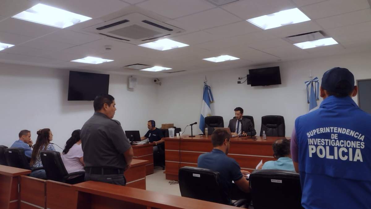 La audiencia judicial se realizó en Plottier. Fuente: (Ministerio Público Fiscal)