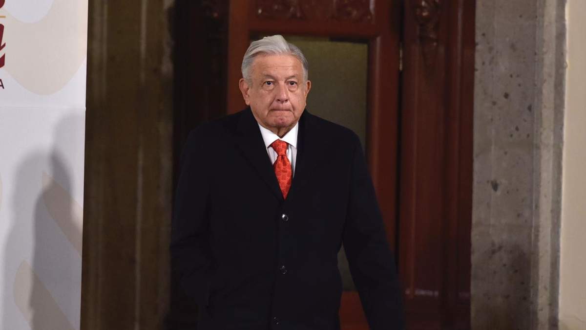 El presidente López Obrador en Palacio Nacional