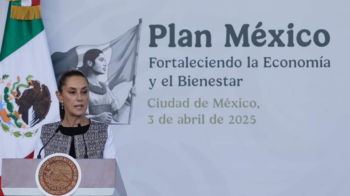 Claudia Sheinbaum en la presentación del Plan México