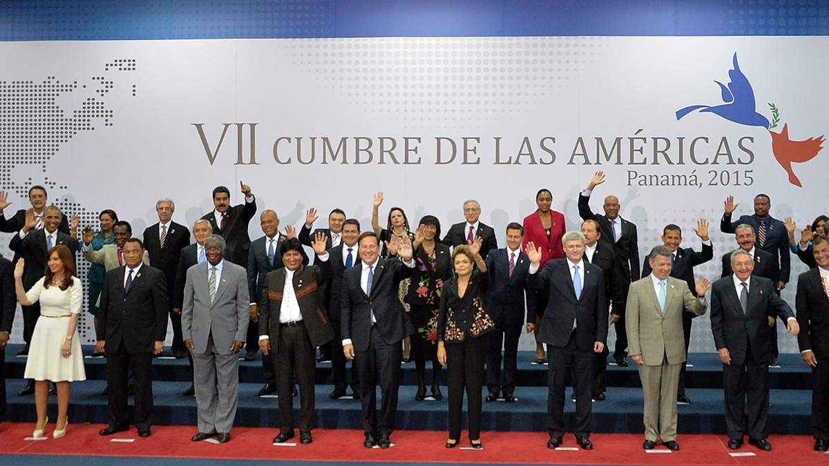 La VII Cumbre de las Américas, donde estuvo presente el presidente cubano Raúl Castro