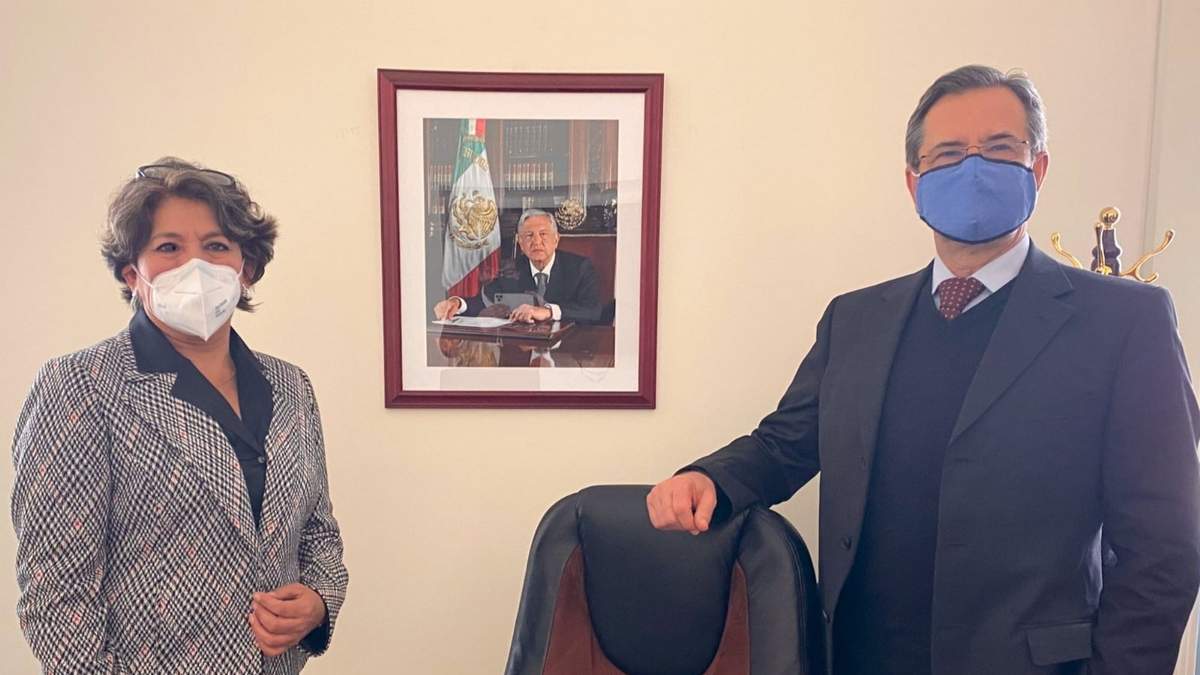 Delfina Gómez y Esteban Moctezuma Barragán