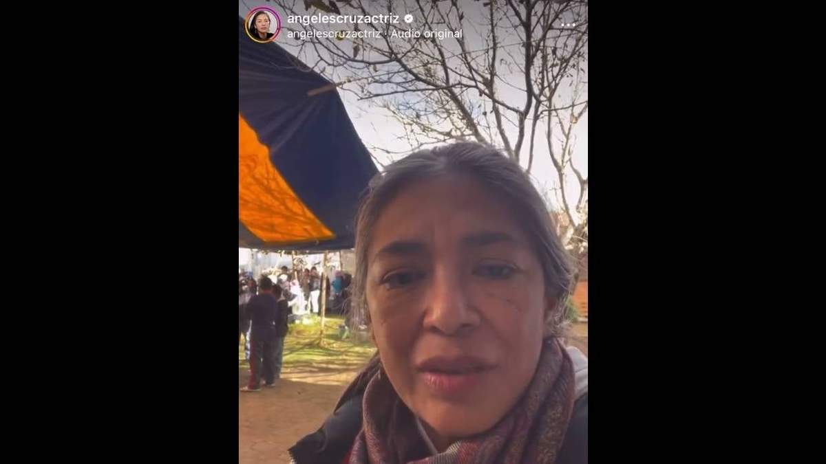 La actriz Ángeles Cruz