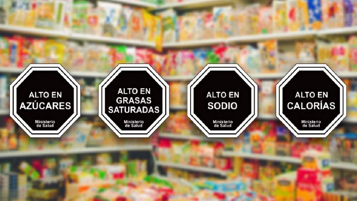 El etiquetado frontal ya se emplea en países como Chile, México, Perú y Uruguay. Fuente: (Twitter)
