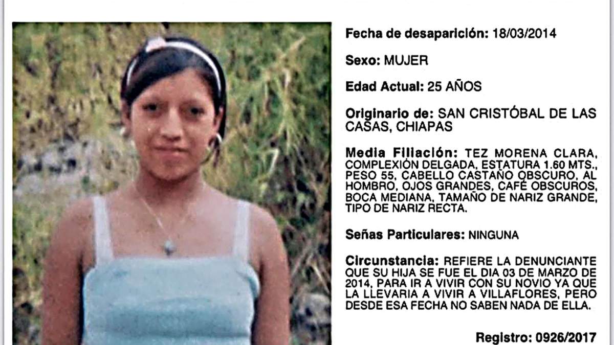 Buscan a Cecilia Isabel en Chiapas