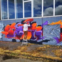 Exponen sus obras en un museo efímero de arte callejero