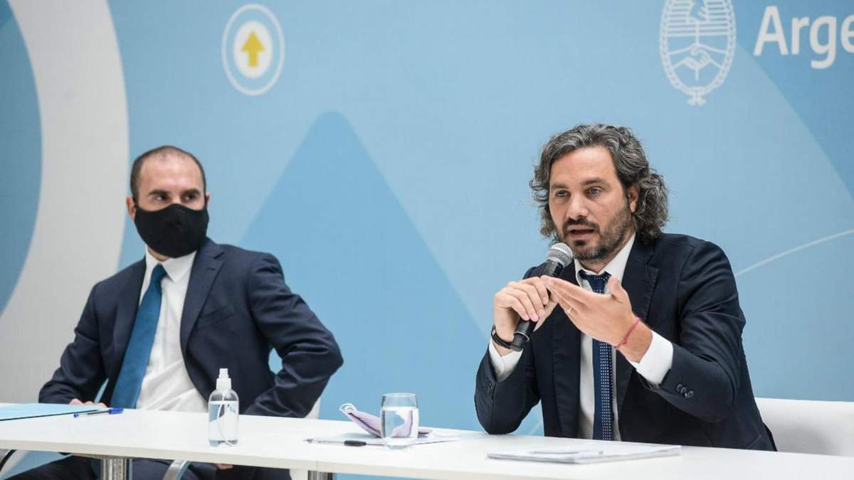 Martín Guzmán y Santiago Cafiero. Fuente: (Twitter)