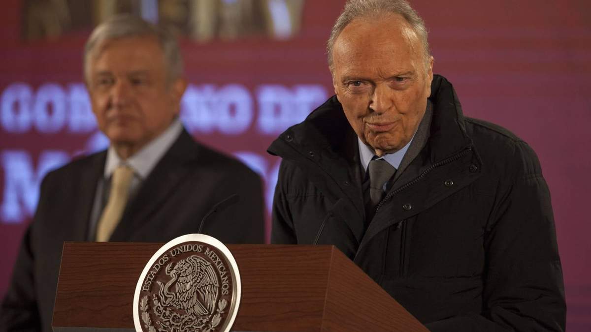 El presidente López Obrador y el fiscal Alejandro Gertz