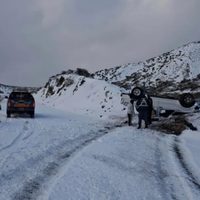 La calzada resbaladiza en las rutas fue un verdadero problema para quienes debieron transitarlas