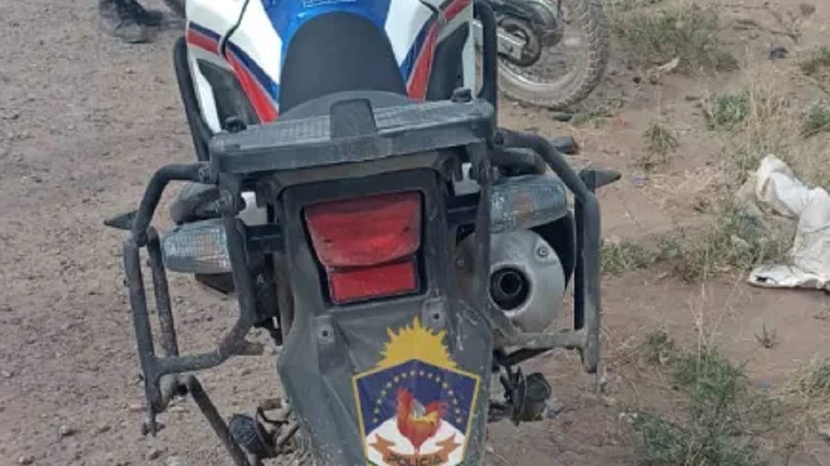 Moto recuperada por la Policía. Fuente: (Policía Neuquén)