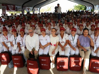 Sheinbaum da inicio al programa Salud Casa por Casa en San Luis Potosí, Sinaloa y Jalisco