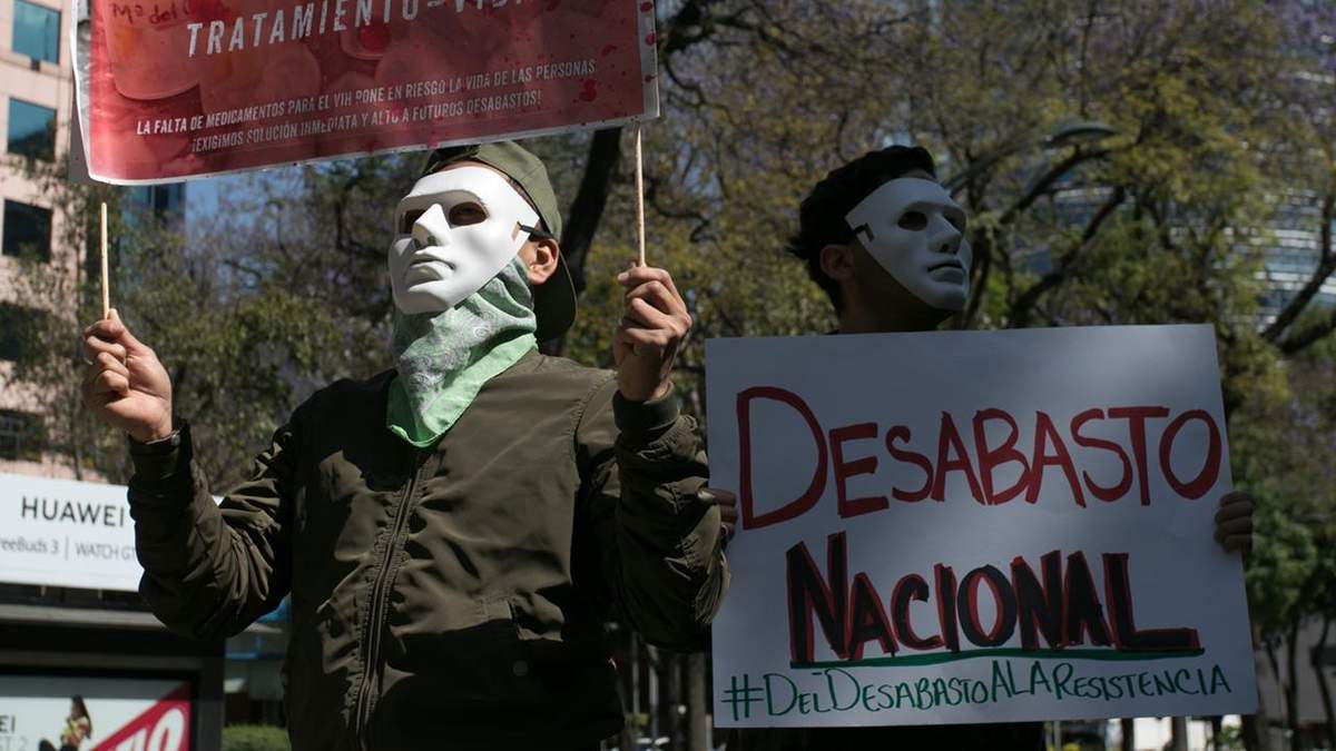 Protesta por el desabasto de medicamentos