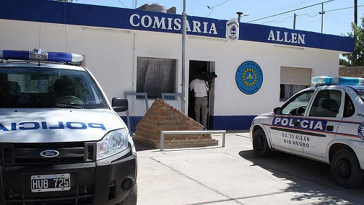 Comisaría en la localidad rionegrina de Allen. Fuente: (Twitter)