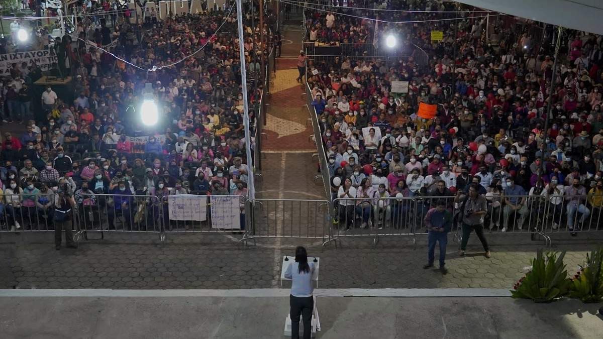 La jefa de gobierno, Claudia Sheinbaum en Tláhuac