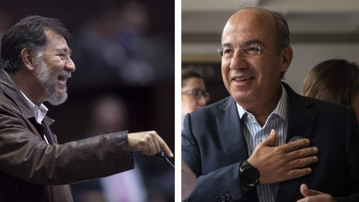 Gerardo Fernández Noroña y Felipe Calderón Hinojosa