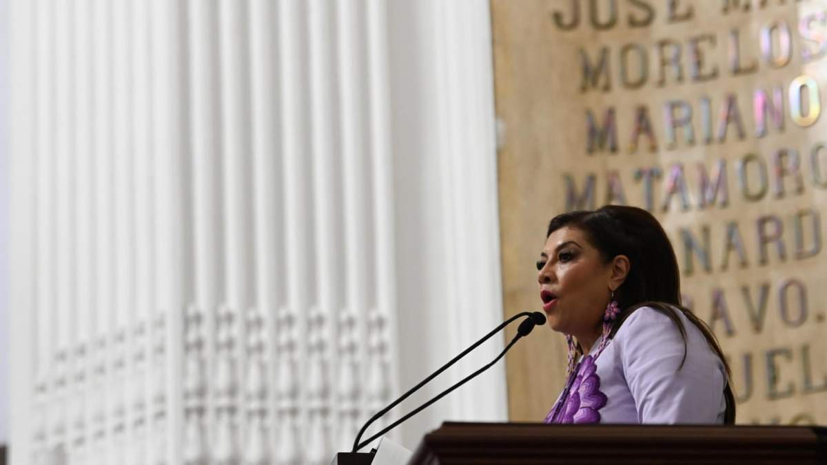 Clara Brugada en su primer informe