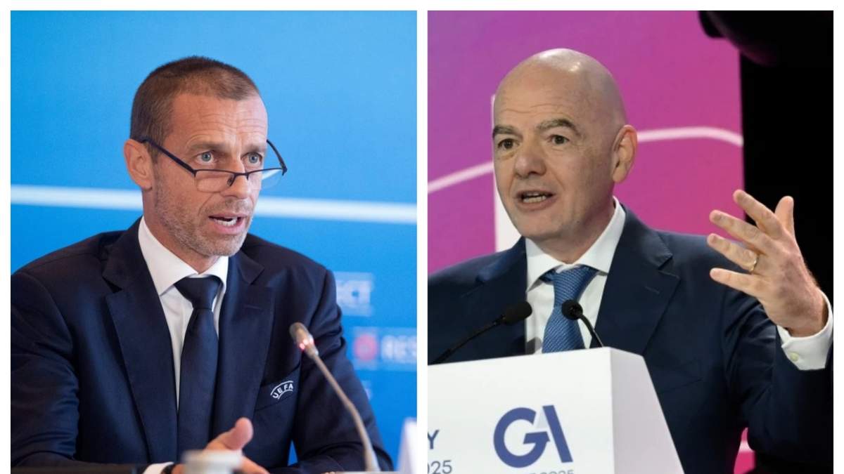 Aleksander Ceferin y Gianni Infantino