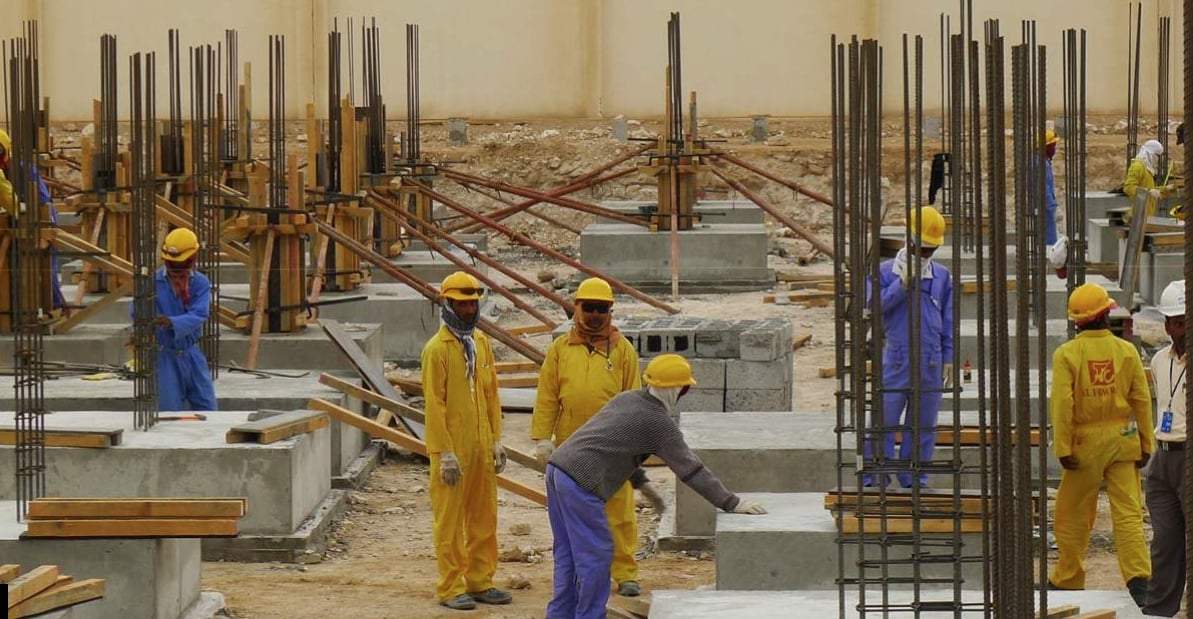 Trabajadores migrantes en Qatar
