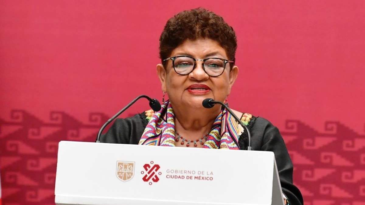 Ernestina Godoy, durante el informe de incidencia delictiva de la CDMX este lunes