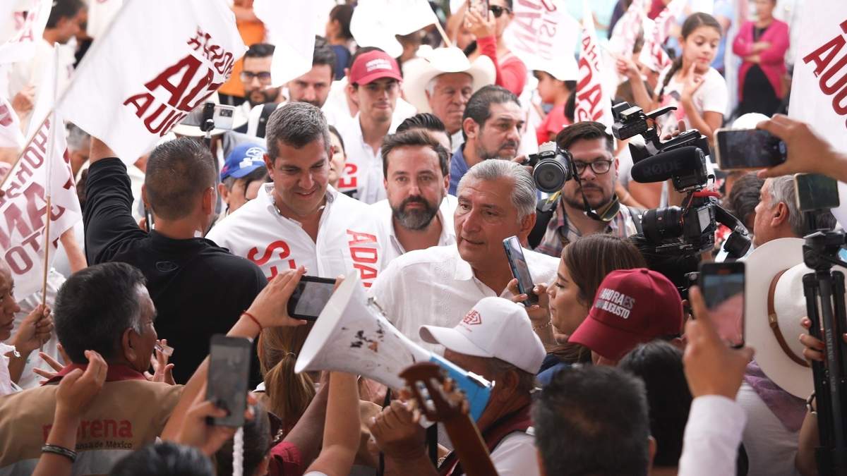 Adán Augusto López en Aguascalientes